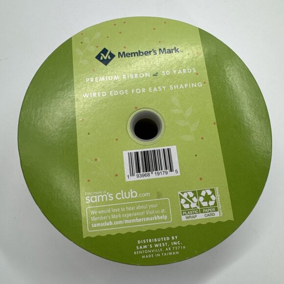 Decorative Wired Ribbon Enjoy The Journey 50 Yd Camper Wreath Craft Members Mark - Picture 5 of 9